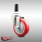 Service Caster 4 Inch 316SS Red Polyurethane Wheel Swivel 1-1/8 Inch Expanding Stem Caster SCC-SS316EX20S414-PPUB-RED-118 - alternate 2